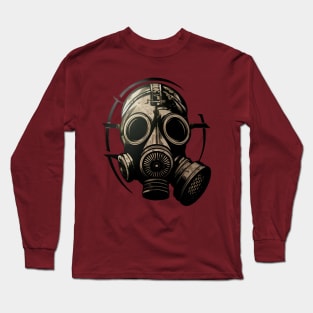 Steam Punk Gas Mask Long Sleeve T-Shirt